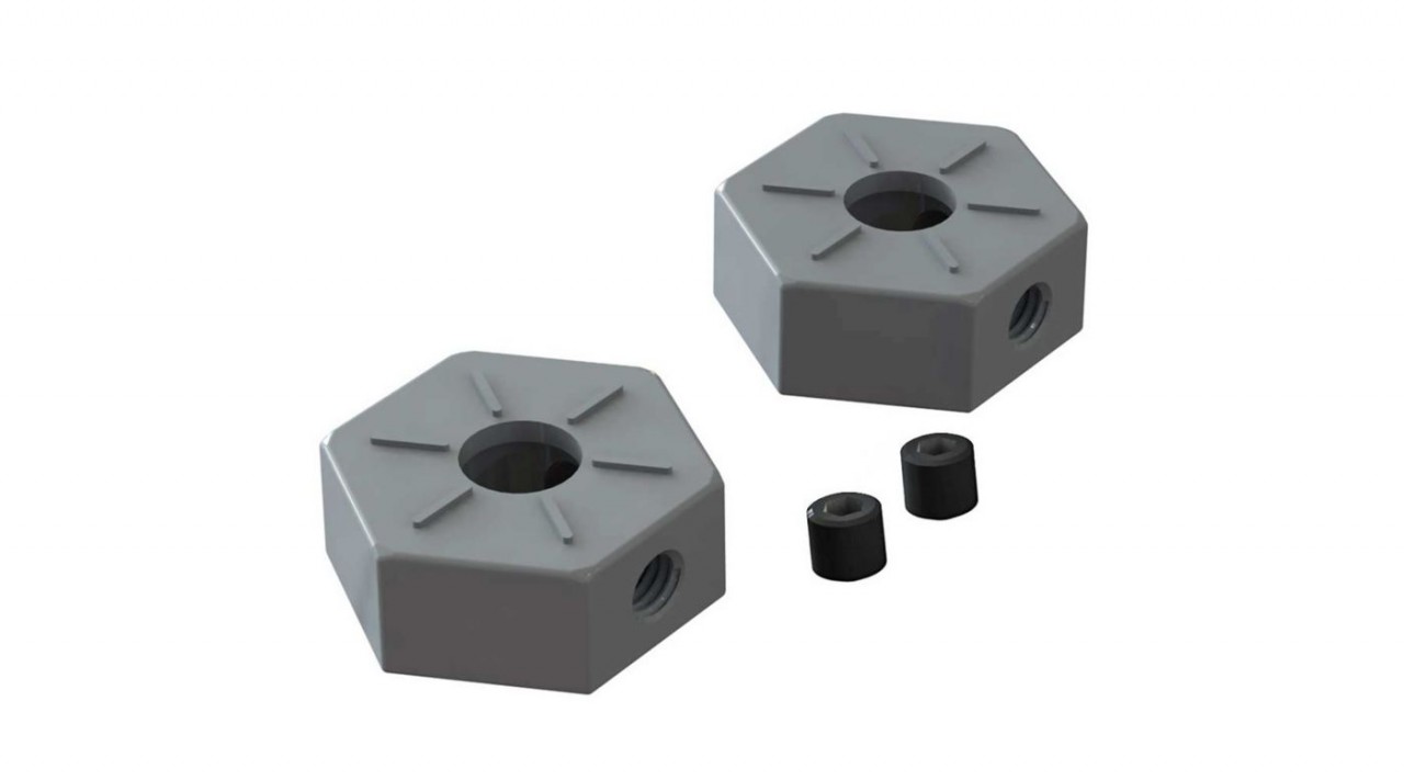 Metal Wheel Hex 14MM (2PCS) (AR310871)