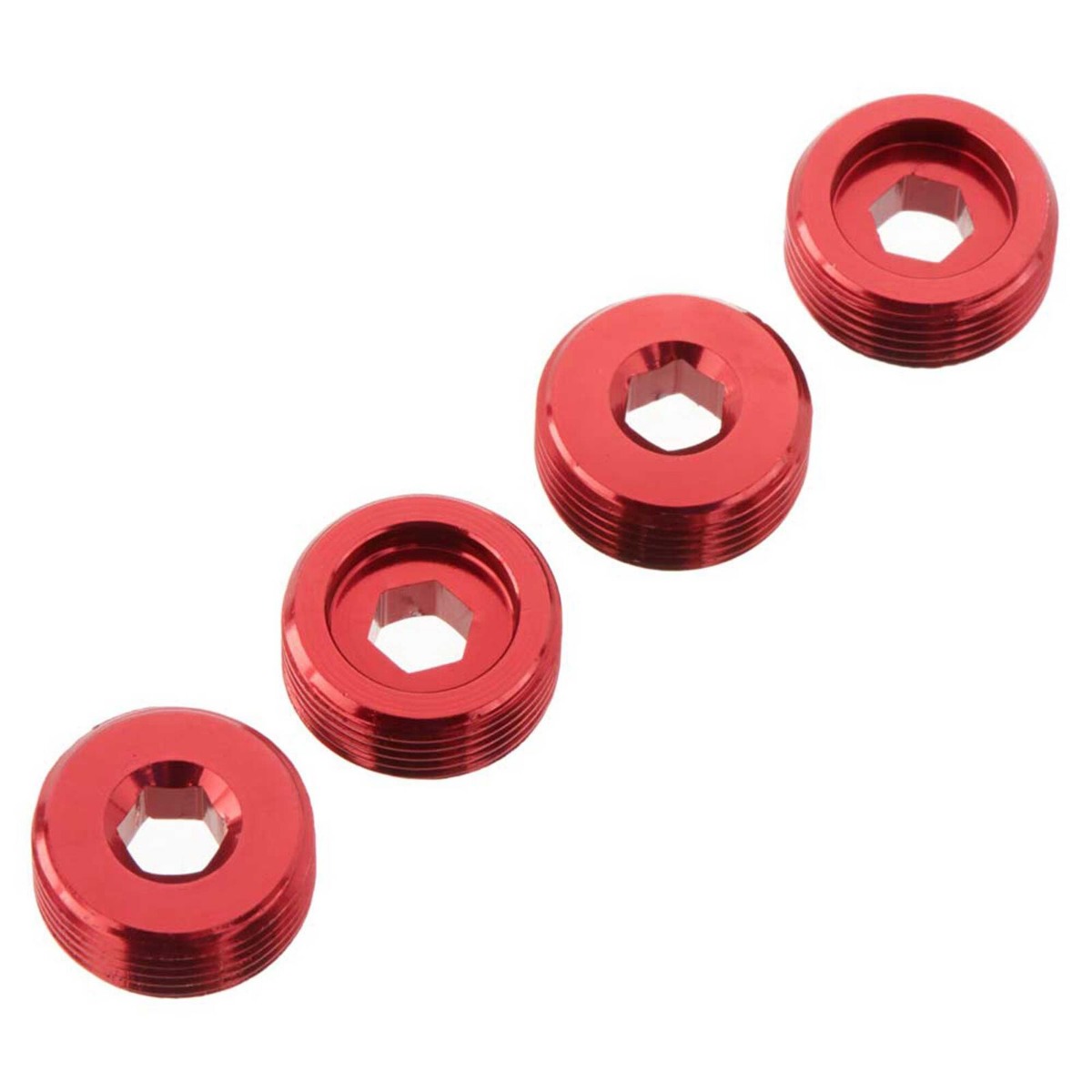 Arrma - Nut Front Hub Aluminum Red (4) (AR330196)