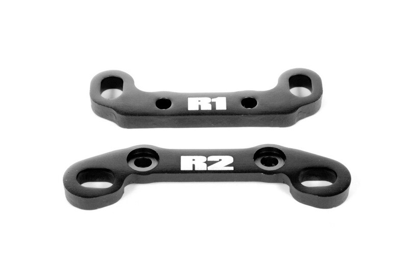 EXO Rear Toe Block Set Aluminum (2pcs) (AX30864)