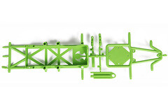 Monster Truck Electronics and Battery Tray (Green) (AX31350)