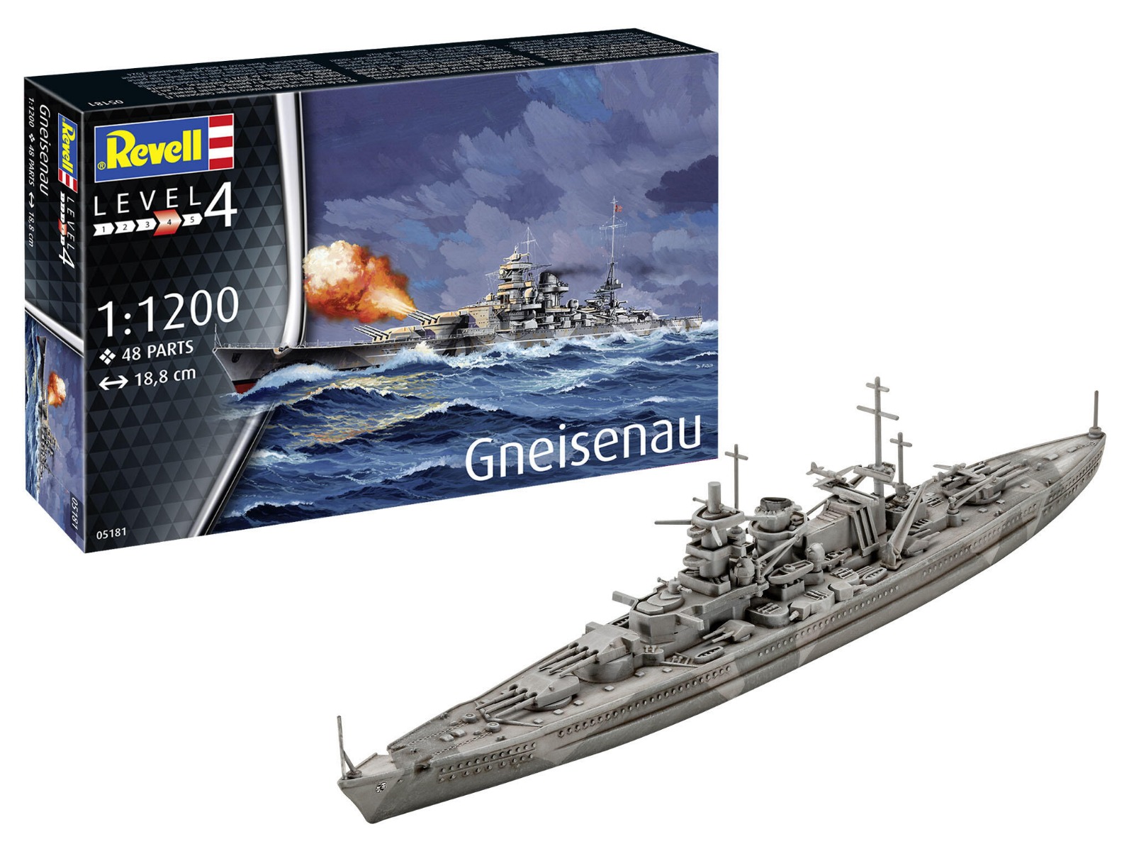 Revell 1/1200 Battleship Gneisenau