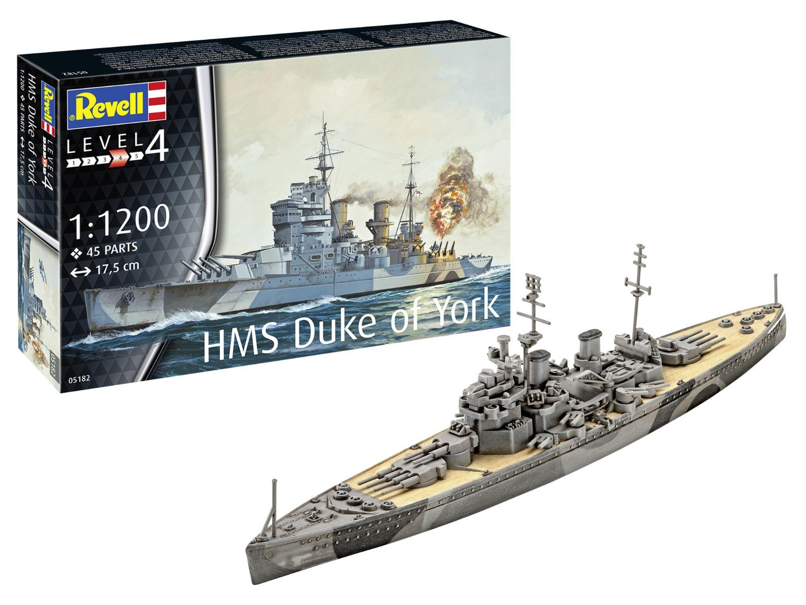 1:1200 Revell 05182 Battleship HMS Duke of York Plastic Modelbouwpakket