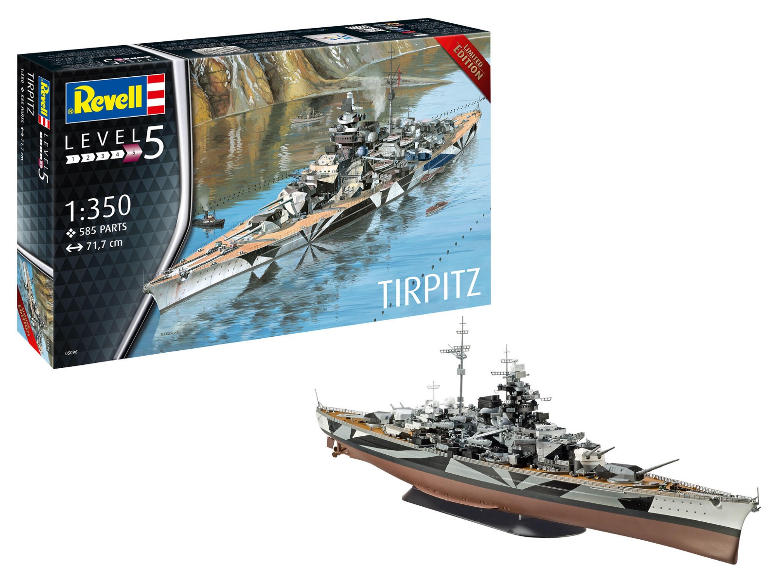 Revell 1/350 Battleship Tirpitz afbeelding