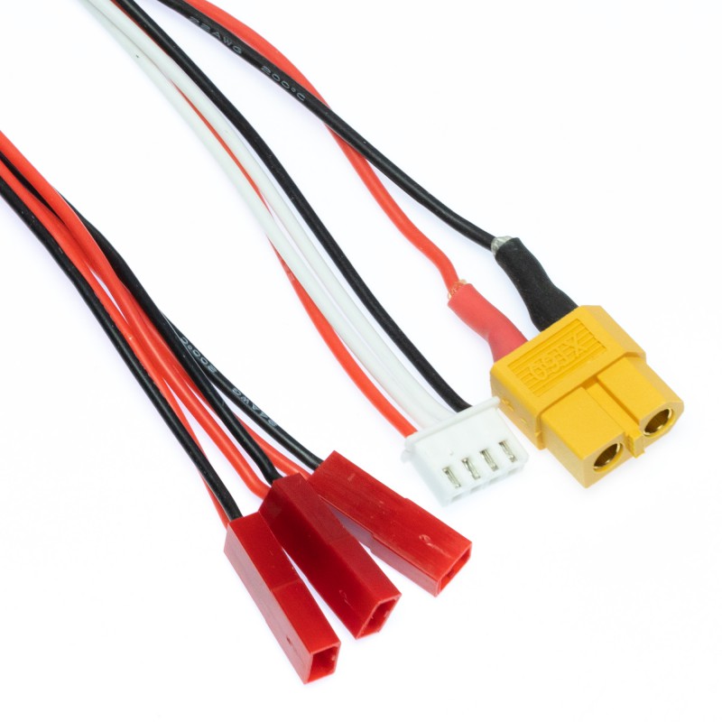 XT60 Laadkabel: 3x 1S Lipo SR120/mQX/ Solo Pro 328 afbeelding
