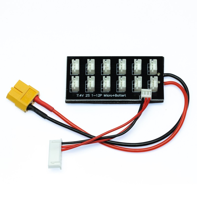 XT60 Laadkabel : 12x 2S Lipo UMX, 130X afbeelding