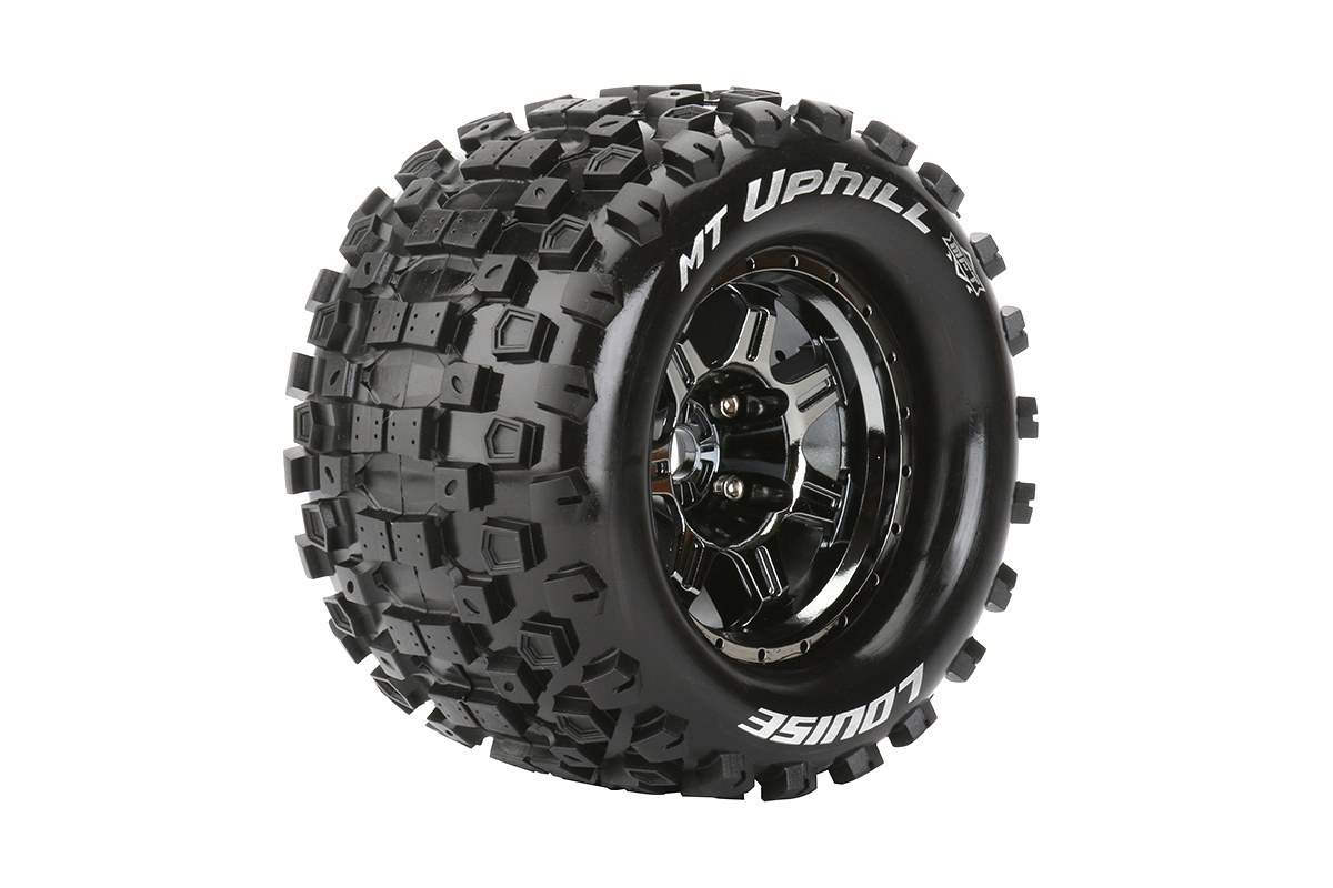 Louise MT-UPHILL MFT banden op black/chrome velgen voor 1/8 MT - 1/2 offset afbeelding