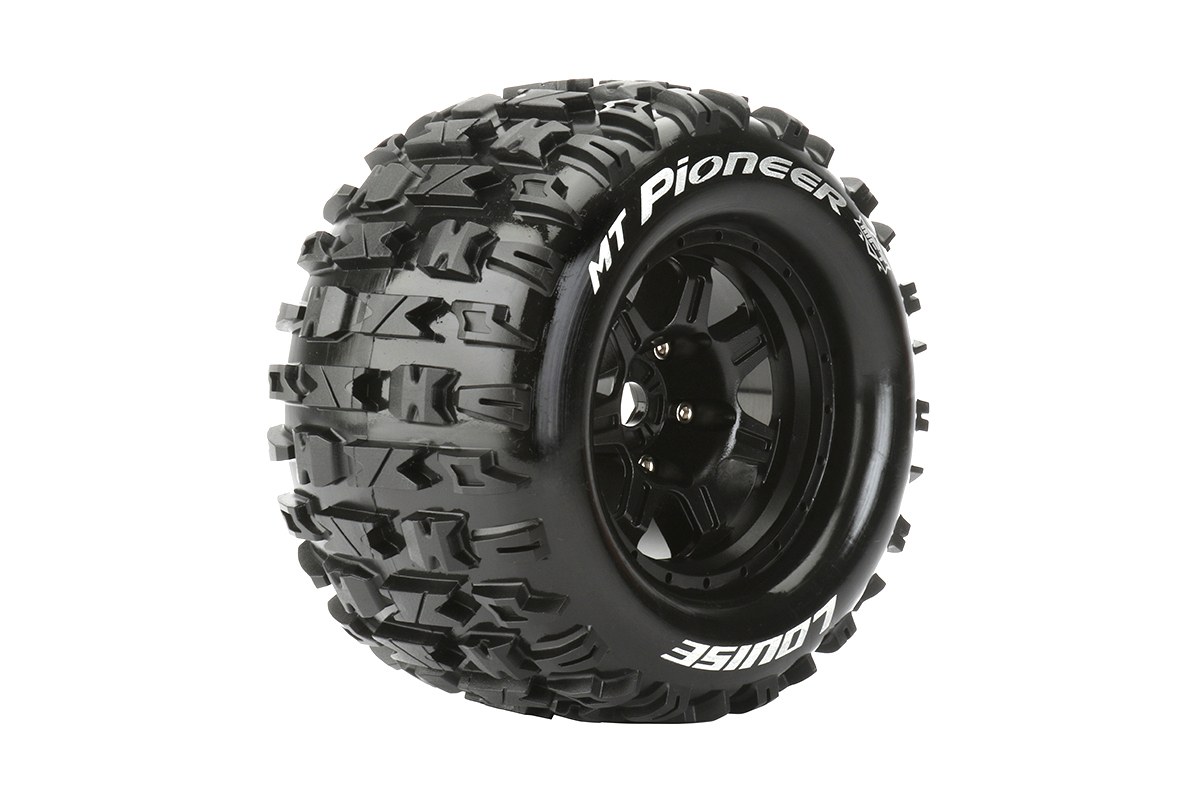 Louise MT-Pioneer MFT banden op zwarte velgen voor 1/8 MT - 1/2 offset afbeelding