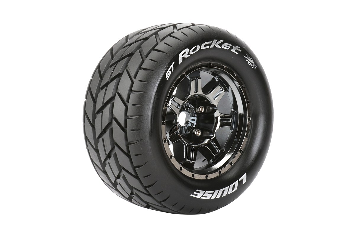 Louise ST-ROCKET - MFT 1/8 banden op black/chrome 3.8" velgen - 0 Offset - Hex 17mm afbeelding