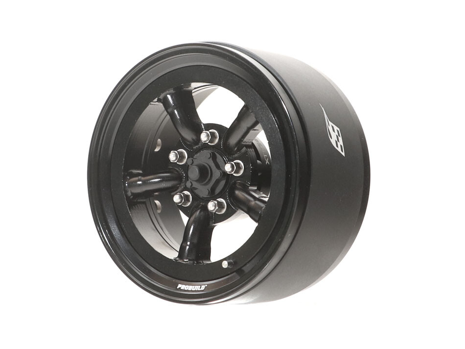 Boom Racing Probuild 1.9'' M5 Beadlock Aluminium Wheels - Black (2)