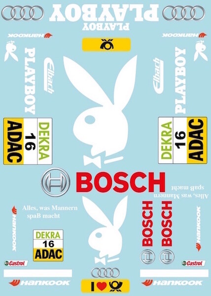 Playboy DTM stickervel - A4 afbeelding