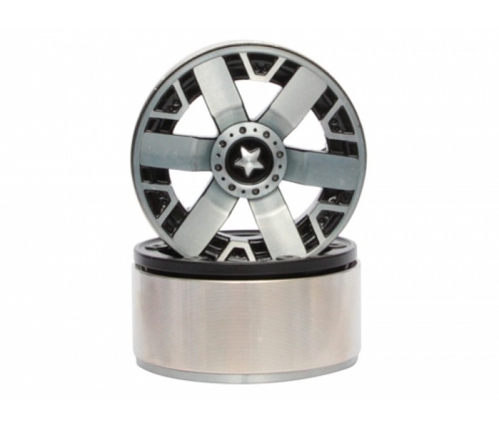 Boom Racing EVO 1.9 High Mass Beadlock Aluminum Wheels Star-6C