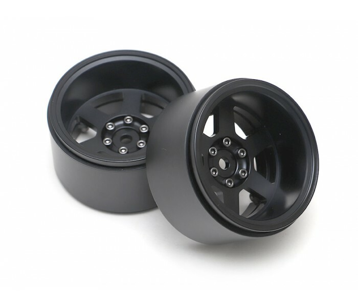 Boom Racing TE37XD Krait 2.2 Deep Dish Aluminium Beadlock wheels, Black