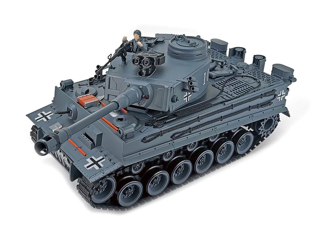 Brother Tank 1/18 German Tiger 1 - Grijs