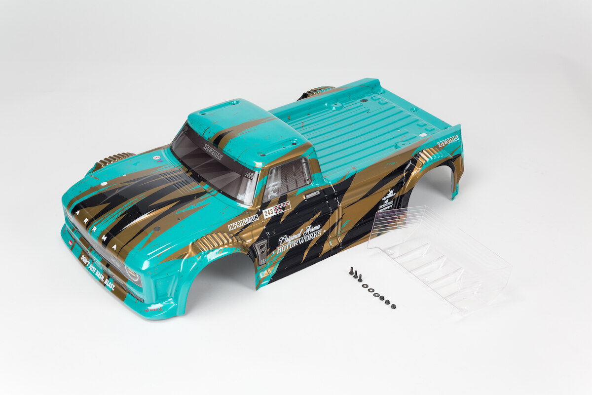 Arrma - All Road Mega Painted Decaled Trimmed Body Teal/Bronze (ARA414005) afbeelding
