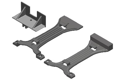 Team Corally Battery Brace 2S/3S - Composite (C-00250-006) afbeelding