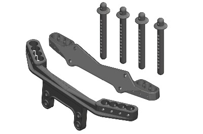 Team Corally Body mount set afbeelding