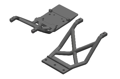 Team Corally - Skid Plates - Front/Rear afbeelding
