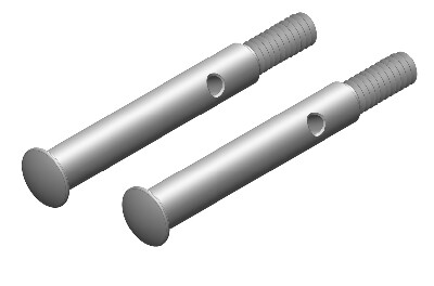 Team Corally Wheel Axle - Front - Steel - 2pcs (C-00250-036) afbeelding