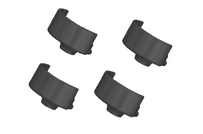Team Corally Shock Spring Holders (4 pcs) (C-00250-043) afbeelding
