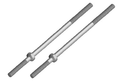 Team Corally - Turnbuckle 75 mm - M3 - Steel - 2 pcs (C-00250-052) afbeelding