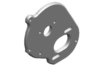 Team Corally Motor Mount Plate - Aluminium (C-00250-061) afbeelding