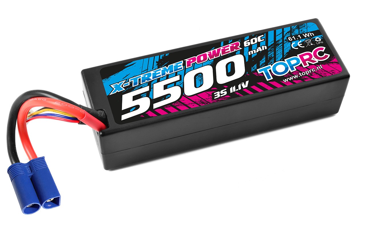 TRC Car Lipo 60c 11,1 volt 5500mah met EC5 stekker afbeelding