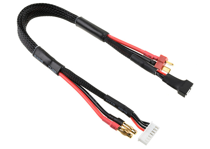 Laad/balanceer T-Plug 3S - Charger 6S XH Connector - 3S XH Connector - 14 AWG ULTRA V+ Silicon Wire afbeelding