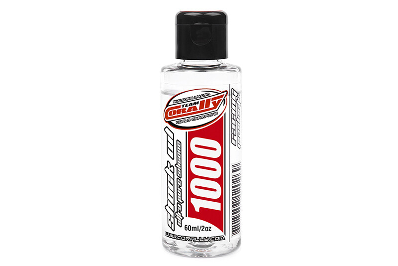 Team Corally schokdemper olie 60ml - 1000CPS