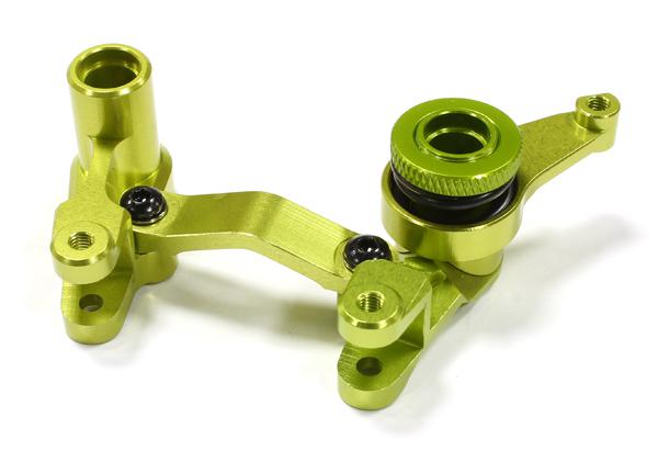Integy Billet Machined Steering Bell Crank, Green - Traxxas Rustler 4X4, Stampede 4x4, Slash 4X4