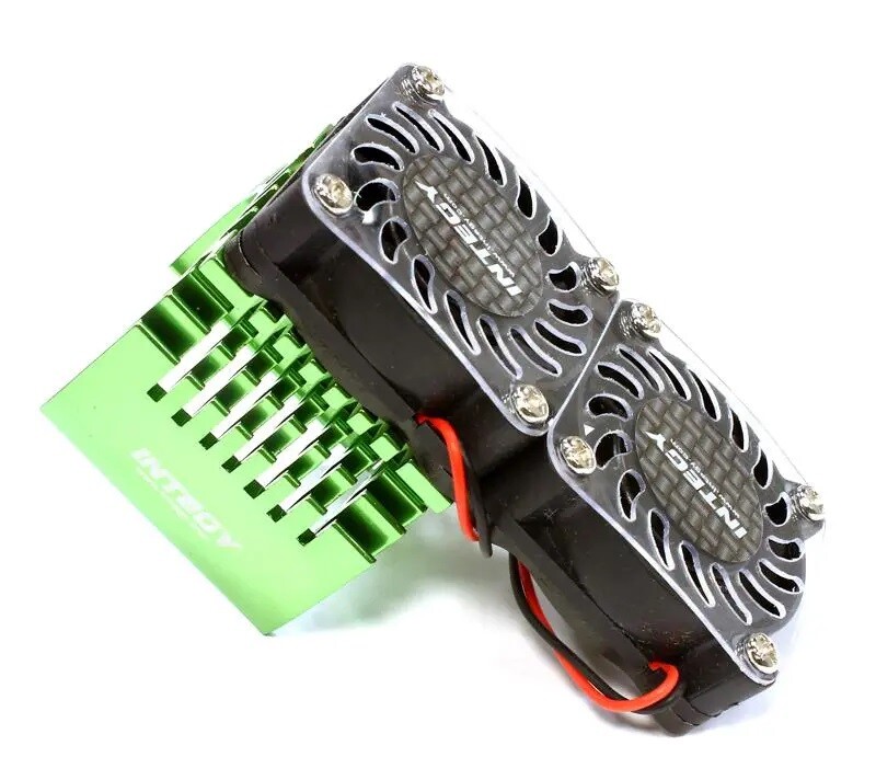 Integy Super Motor Heat + Twin Cooling voor 40mm motoren - Groen