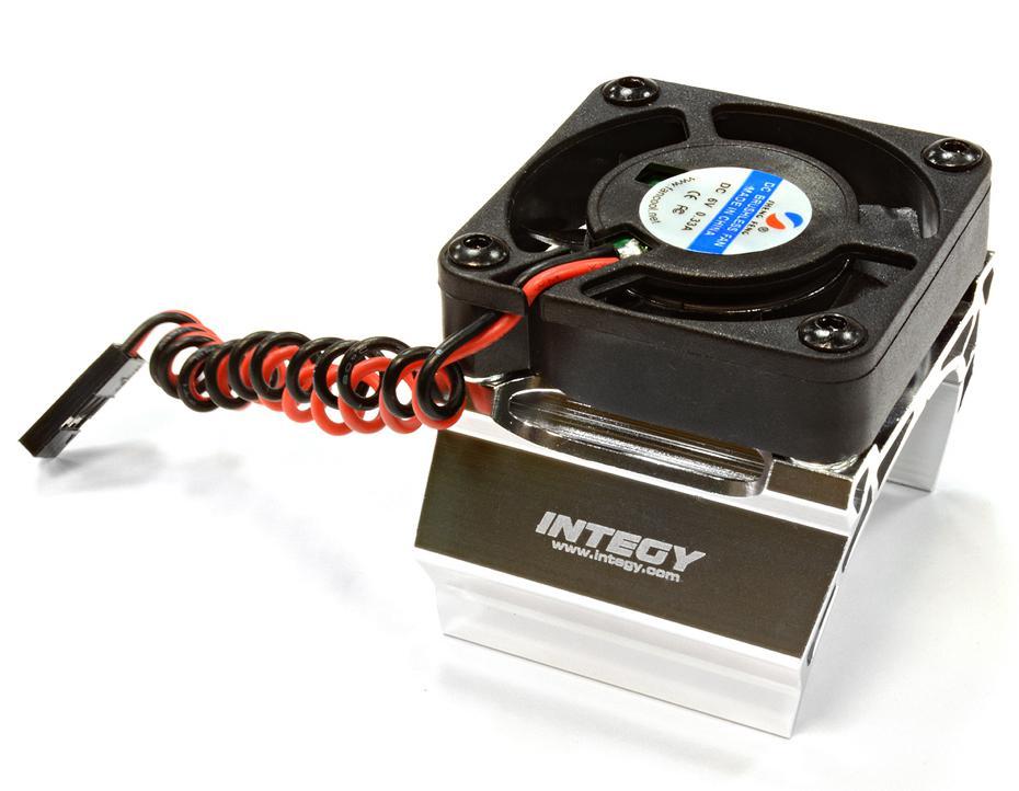 Integy High Speed Cooling fan + Heatsink, silver voor 40 mm motoren afbeelding