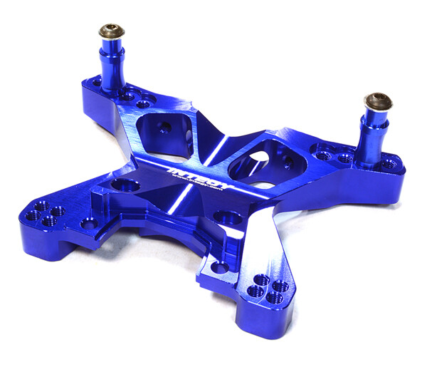 Integy Billet Machined Front Shock Tower, Blue - Traxxas Slash 4x4 afbeelding