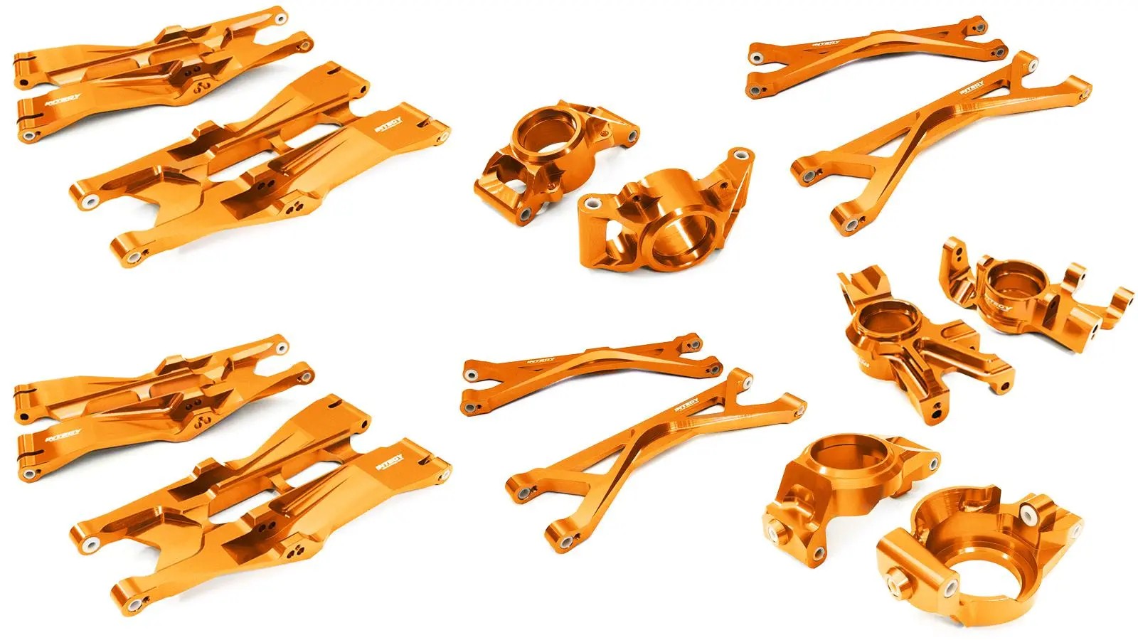 Integy Billet Machined Suspension Conversion Kit Oranje - X-Maxx