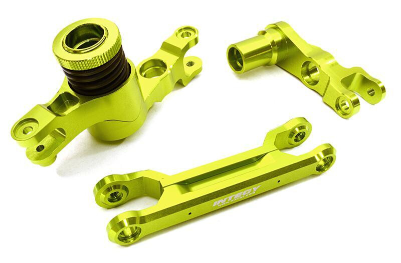 Integy Billet Machined Steering Bell Crank Set, Green - Traxxas X-Maxx