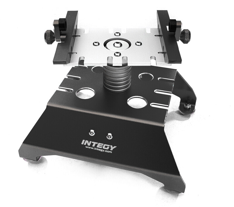 Aluminium standaard voor de Axial SCX10, RR10 Bomber & Wraith - Zwart afbeelding