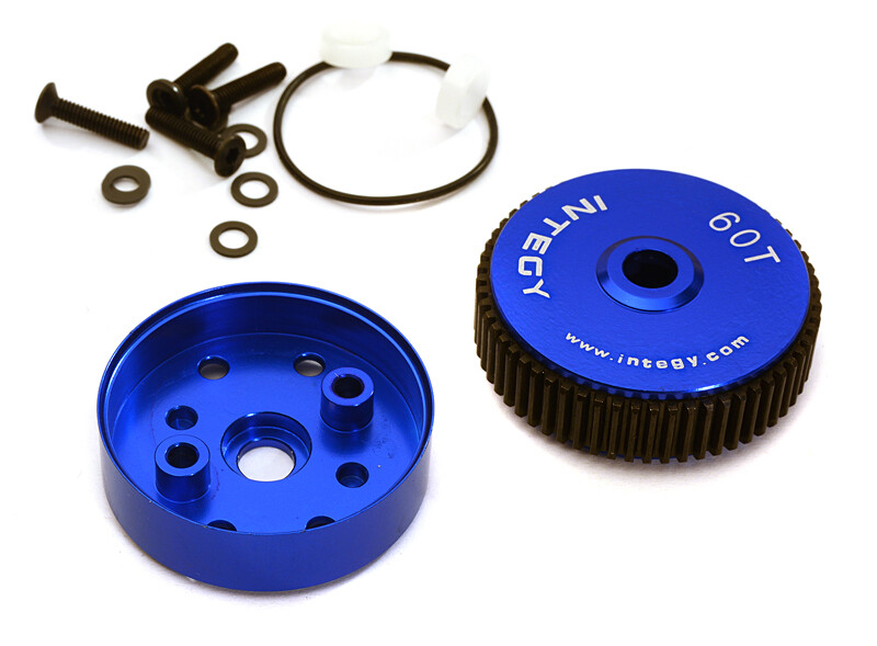 Integy Alloy Diff Housing, Blue - Traxxas Bandit/Rustler/Stampede 2WD afbeelding