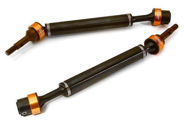 Integy Dual Joint Telescopic Drive Shafts - Traxxas E-Revo, E-Maxx BL, Summit - Oranje