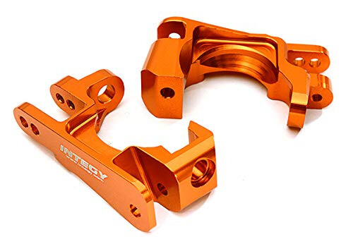 Integy Machined Caster Blocks - Traxxas Stampede 4X4/Slash 4X4/Rustler 4X4 - Oranje