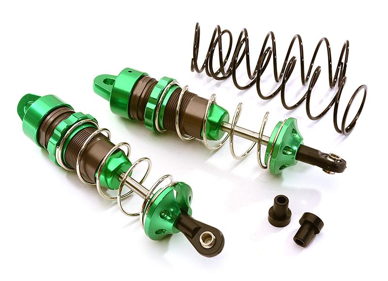 Integy Billet Machined 90mm big bore schokdempers - Voor - Groen - Stampede - Rustler - Slash afbeelding