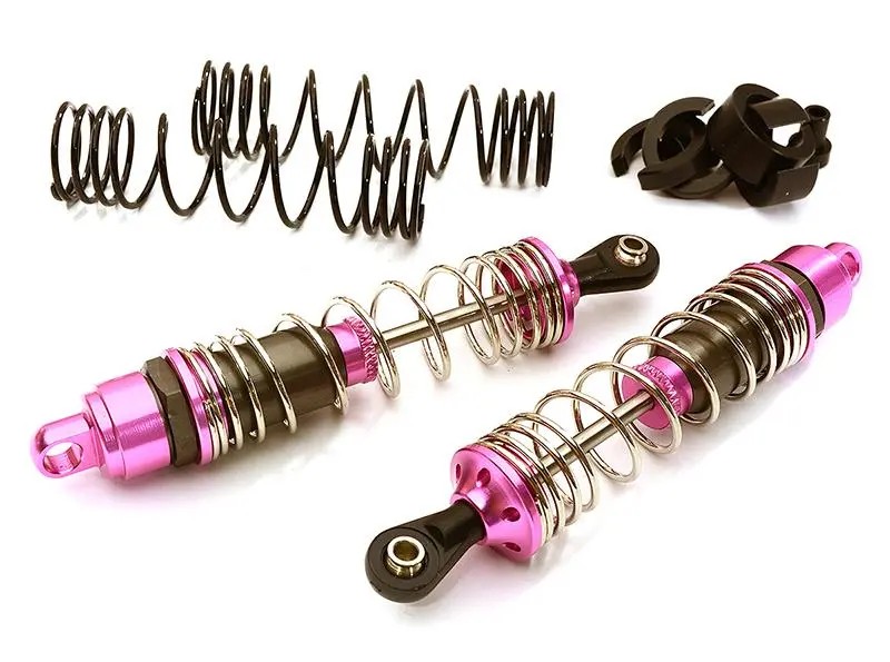 Integy Machined 90mm Front Alloy Shocks - Traxxas 1/10 Stampede, Rustler & Slash afbeelding