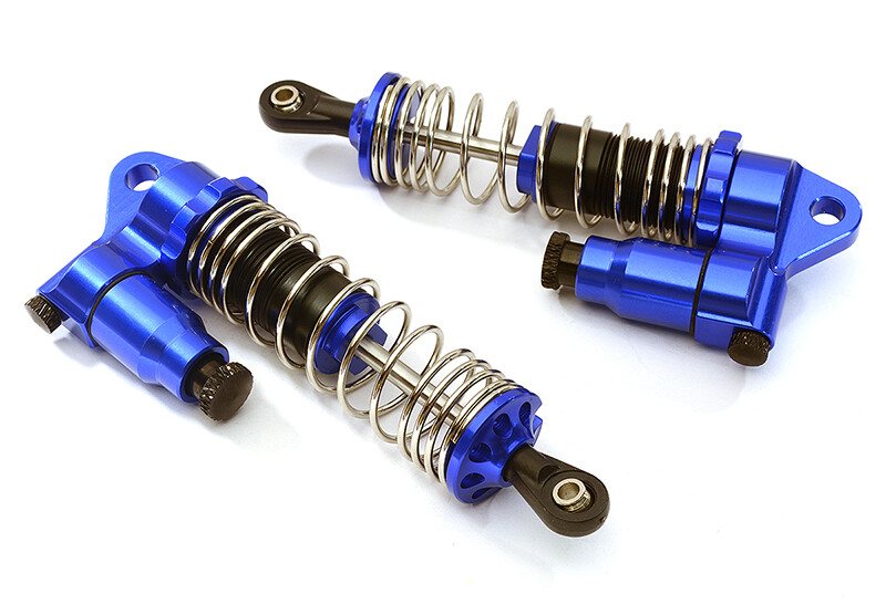 Integy GTX2 90mm piggyback schokdempers - Voor - Blauw - Stampede - Rustler - Slash afbeelding