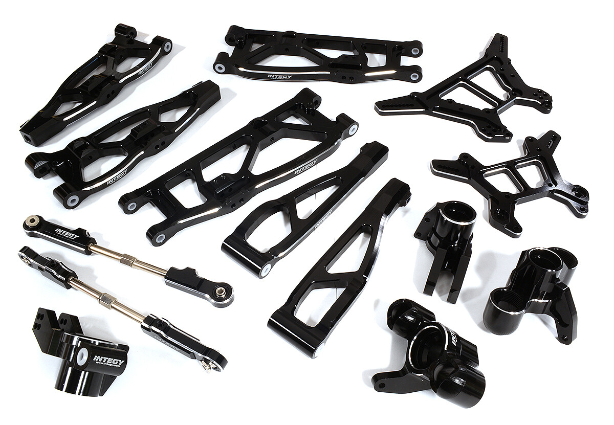 Billet Machined Alloy Suspension Kit, black - Arrma Kraton 6S BLX