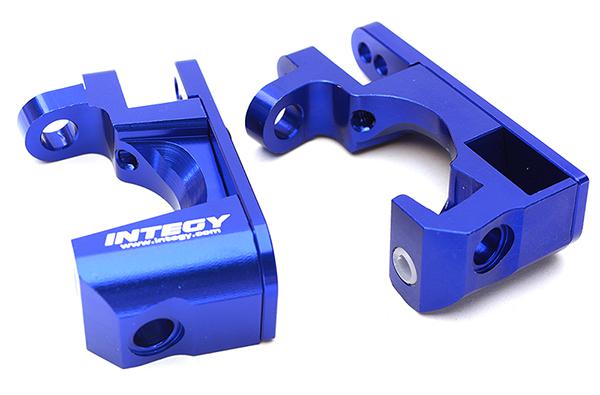 Billet Machined Alloy Caster Blocks -Traxxas Rustler 4X4 (C28743BLUE)