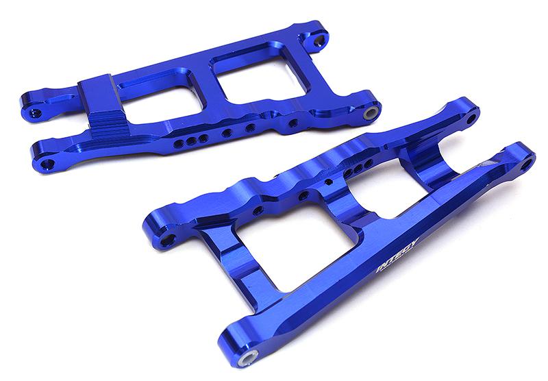 Billet Machined Lower Suspension Arms - Traxxas Rustler 4X4 (C28744BLUE) afbeelding