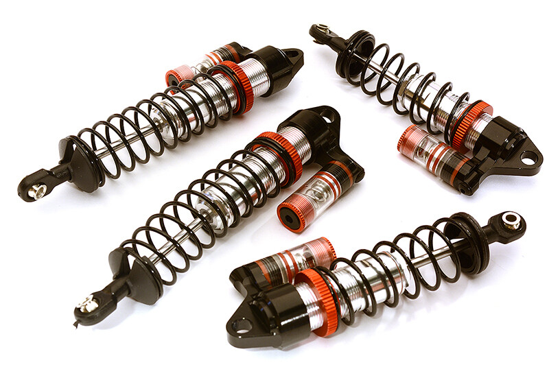 Integy Billet Machined Piggyback shock set - Traxxas Slash 2WD & Nitro Slash