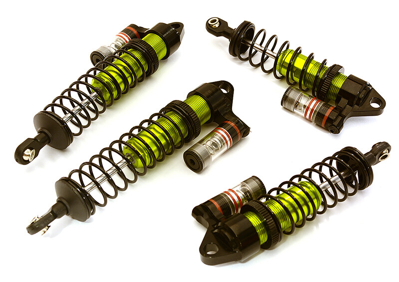 Integy Billet Machined Piggyback shock set - Traxxas Slash 4x4