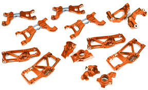 Integy Billet Machined Suspension Kit Orange - Traxxas Maxx