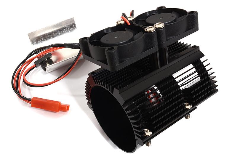 Integy Super Motor Heat + Twin Cooling Traxxas Summit & E-Revo - Zwart