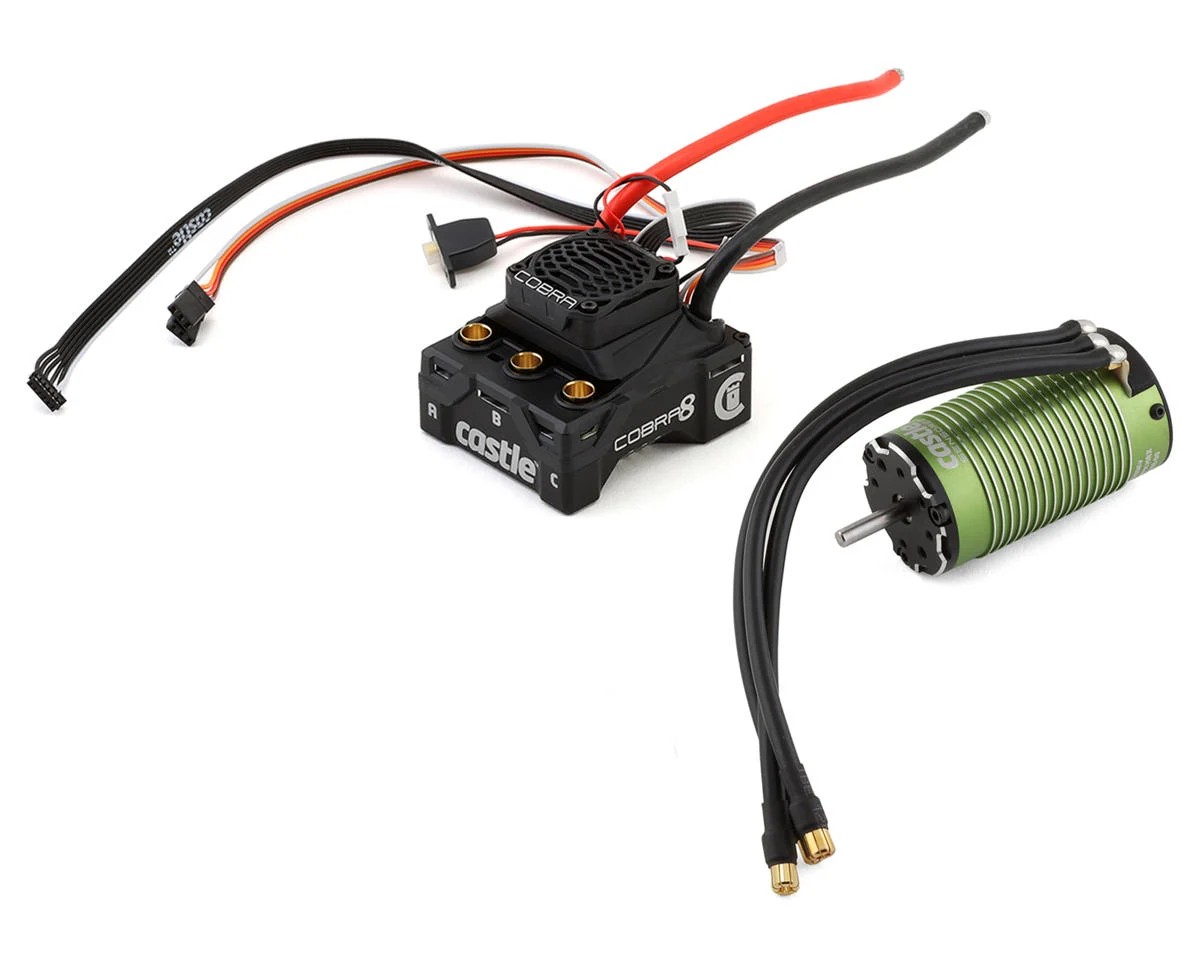 Castle Creations Cobra-8 regelaar met 1515-2200KV Sensored brushless motor