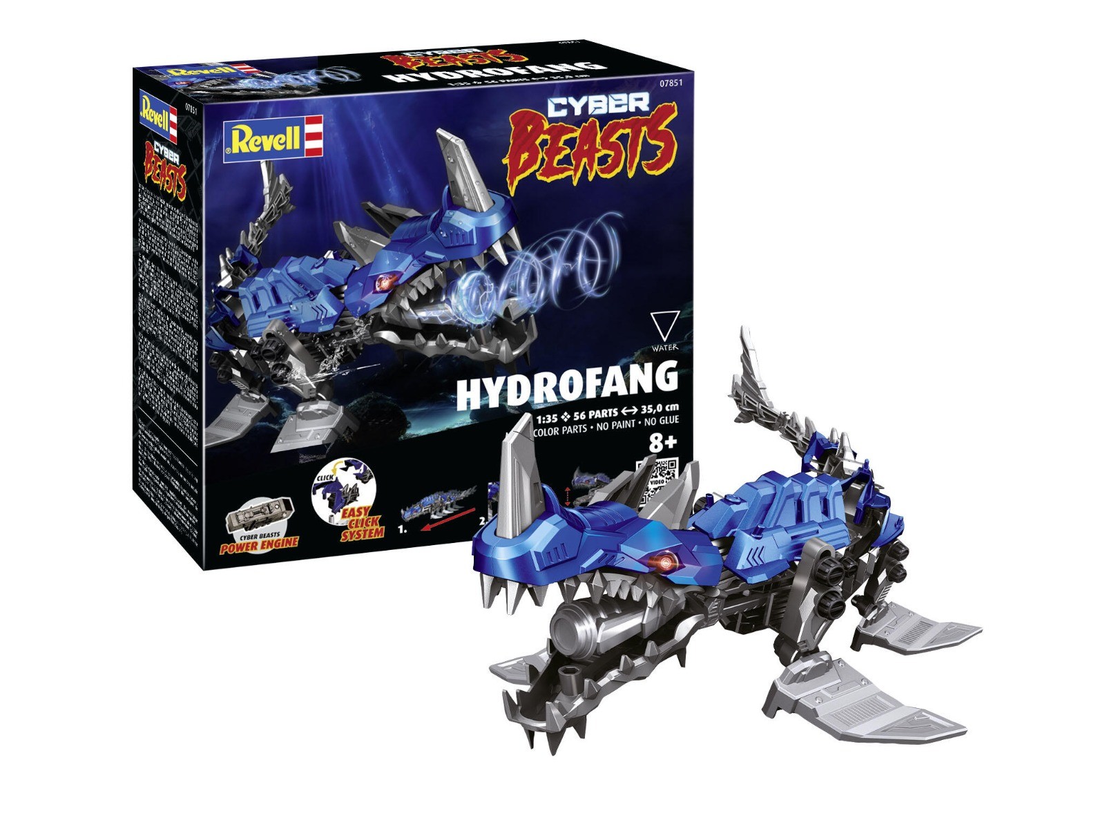 Revell 1/35 Cyber Beasts HydroFang - Easy Click afbeelding